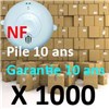 1000 détecteurs Norme Française pile et détecteur garantie 10 ans