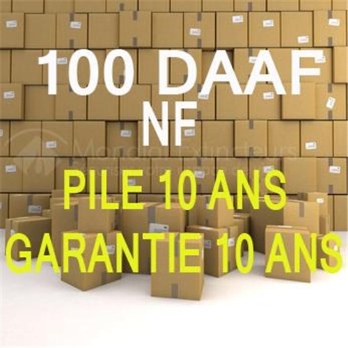 CARTON DE 100 DAAF NF PILE ET GARANTIE 10 ANS
