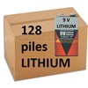 Carton de 128 piles 9V LITHIUM