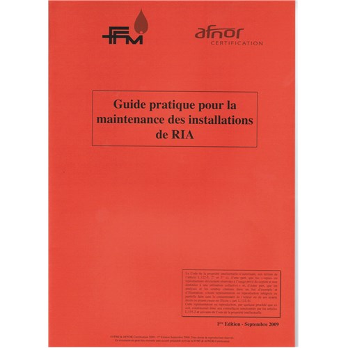 Guide pratique pour la maintenance des R.I.A.