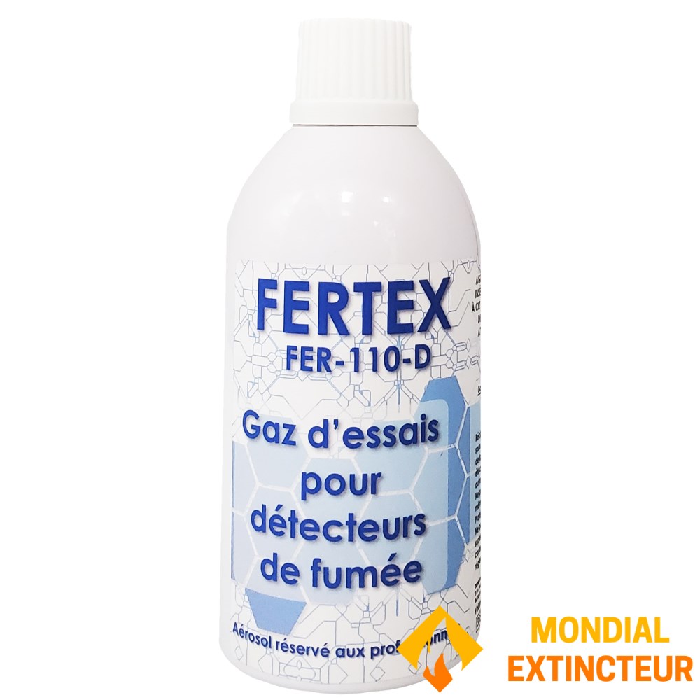 Gaz d’essai Gamme FERTEX pour détecteur fumée