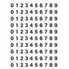 Planche de chiffres adhésifs pour numéroter vos poteaux incendie
