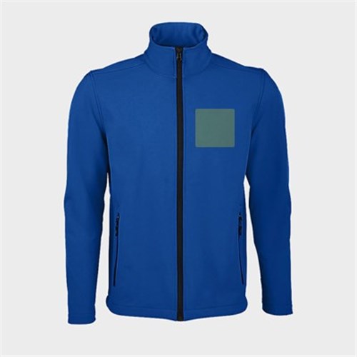 5 Vestes Zip personnalisées bleues - Taille S - Flocage cœur