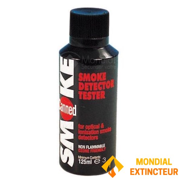 أيروسول الاختبار اليدوي لاختبار كاشفات الدخان.