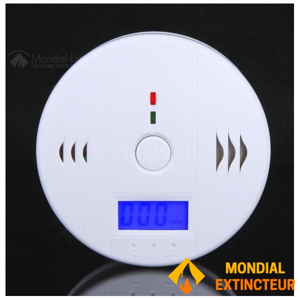 كاشف أول أكسيد الكربون ذاتي الاحتواء مع شاشة عرض رقمية