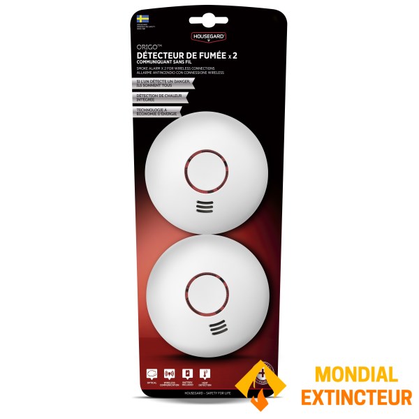 Détecteurs Fumée & Chaleur - Interconnectable sans fil