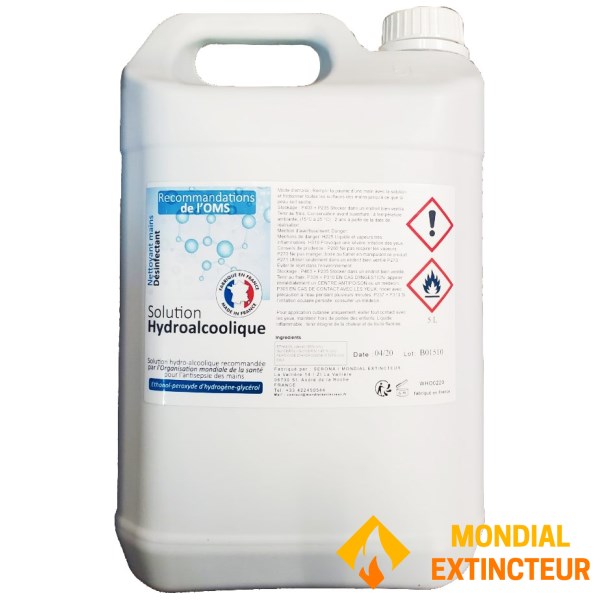 محلول مائي كحولي - علبة سعة 5 لتر