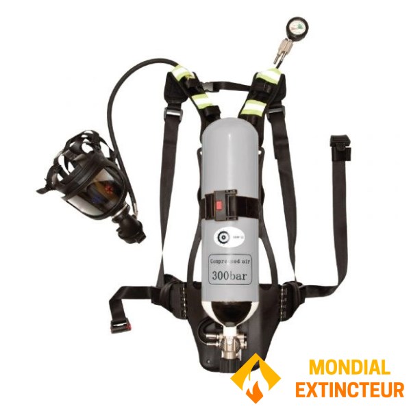 جهاز تنفس ذاتي الاكتفاء الذاتي + زجاجة ظهر بسعة 6 لتر