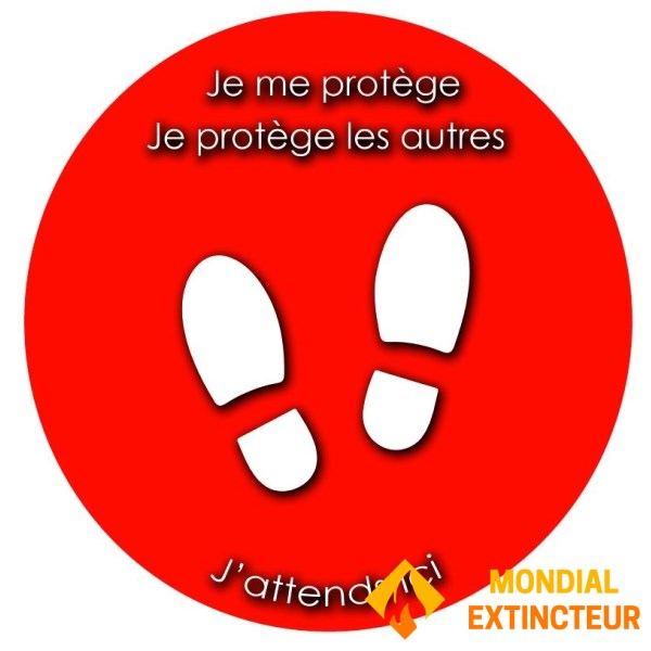 علامات السلامة الأرضية - القطر 40 سم