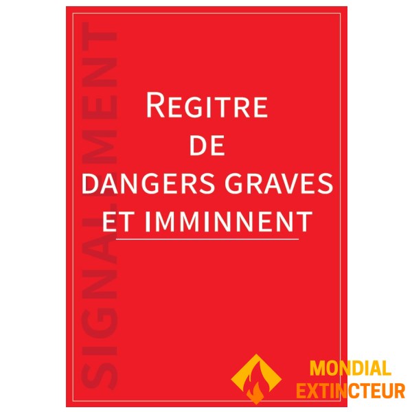 سجل "الخطر الجسيم والوشيك" A4 شكل A4