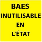 ملصق "BAES HORS SERVICE" 5 × 5 سم