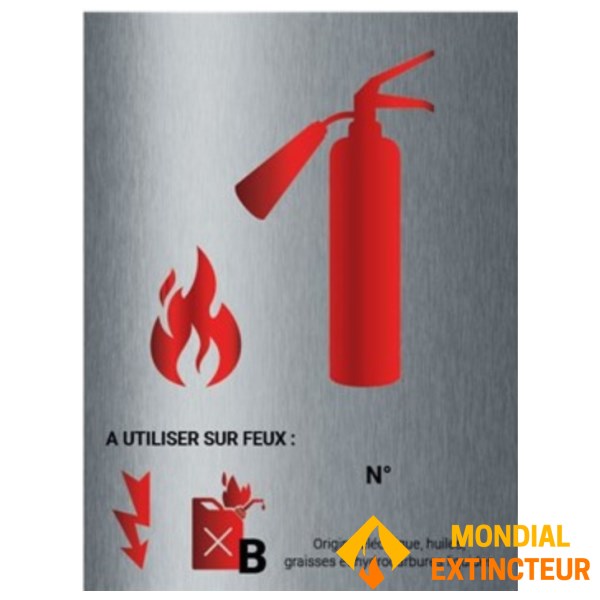 لوحة مطفأة ألومنيوم CO2 - 15 × 20 سم - الفئة B