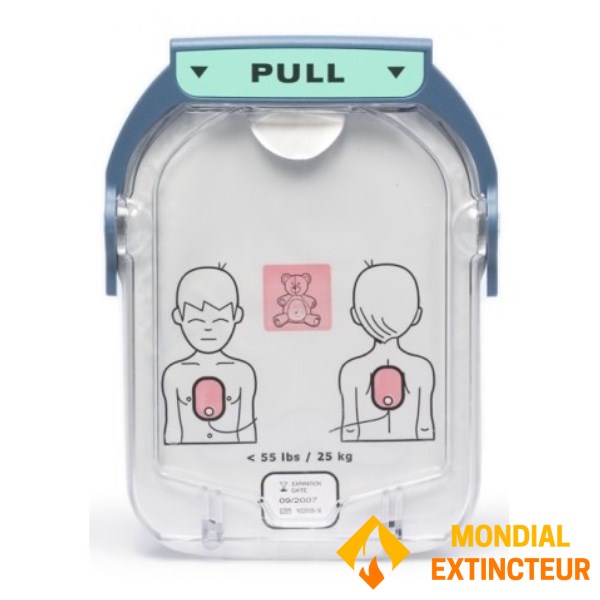 أقطاب كهربائية للأطفال لمزيل الرجفان HS1 من Philips