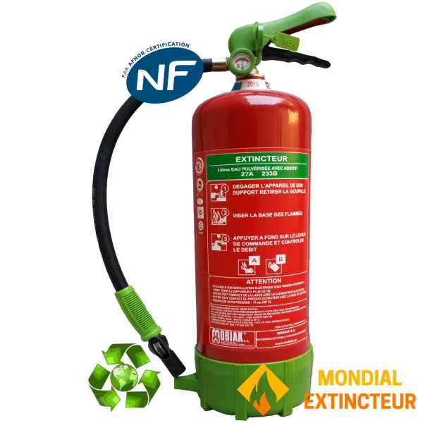 مطفأة حريق إيكولوجية NF &amp; MED- 9 لترات - EPA -