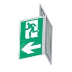 Двустранен държач за екранен печат, монтиран на стената