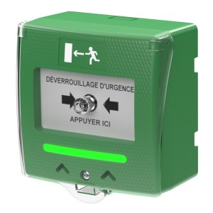 Зелено ръчно освобождаване Звук и светлина