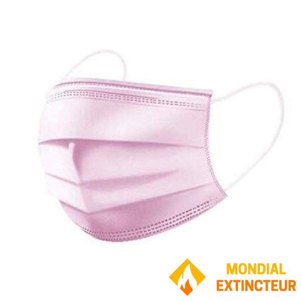 Lot de 100 - Masques Chirurgicaux fixation élastique - Prévention
