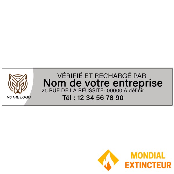 Lot de 1000 stickers "Publicité sur extincteurs" - 16 X 3,5 CM
