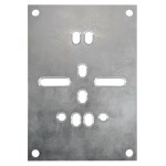 Универсална монтажна плоча за ролки: 150x105 mm