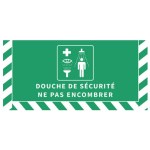 Подов знак за предпазен душ - Ш.800 x В.400 мм