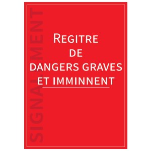 Регистър на "сериозна и непосредствена опасност" във формат A4