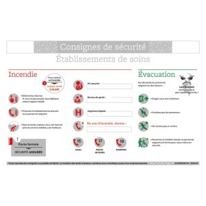 Инструкции за безопасност за "лечебни заведения" - формат A4