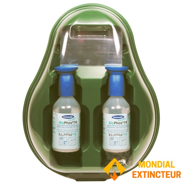 Стенна кутия за очи, съдържаща 2 бутилки с неутрален PH от 250 ml