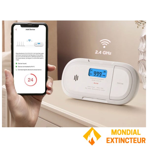 Свързан с WiFi самостоятелен детектор за въглероден оксид