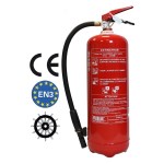 6litrový hasicí přístroj s vodním paprskem a přísadou + montážní držák Standard CE