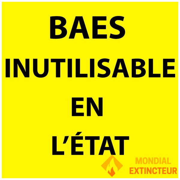 "BAES HORS SERVICE" 5 X 5 CM samolepka