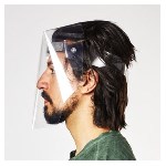 Balení 100 kusů PVC VISORS INTEGRAL