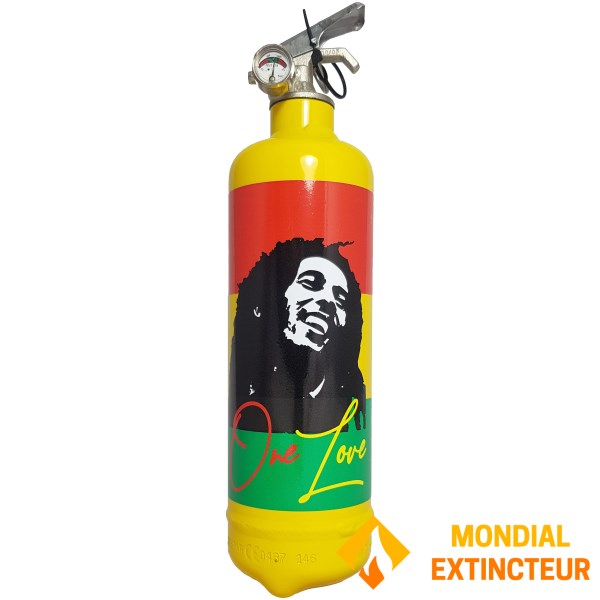 Designový hasicí přístroj "Bob Marley"