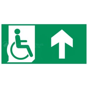 Evakuační panel PMR Front - PVC - D.200 x V.100 mm