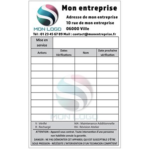 Lot de 100 Étiquettes Adhésives Personnalisées - 120 x 35 mm