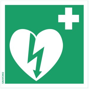 Piktogram defibrilátoru - 200x200m