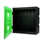 XXL dvojitý box s klíčem na dýchací přístroje - zelený