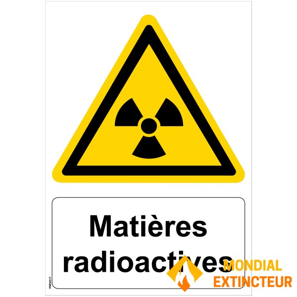 Značka "Radioaktivní materiály" - PVC A4