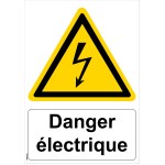 Značka "nebezpečí úrazu elektrickým proudem" - PVC A4