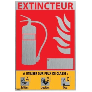 10 x 15 cm ALUMINIUM pulverpanel - Klasse ABC