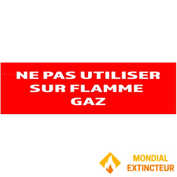 20 Paneler "Må ikke bruges på gasflamme" 200mm x 60mm