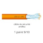 60 meter 1 par 9/10-kabel til brandsikre alarmer - CR1-C1