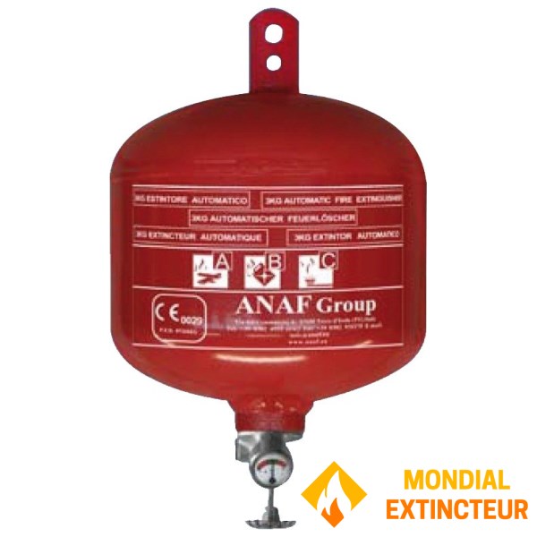 Automatisk pulverslukker 12 kg ABC - ANAF Brand