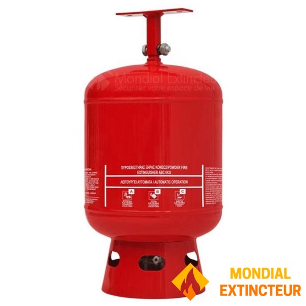 Automatisk pulverslukker med "pendulsprinkler" - 6 kg