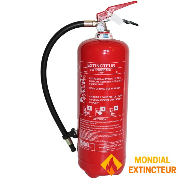 Brugt 6 kg pulverslukker