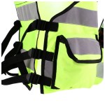 Fluorescerende gul vest med høj synlighed
