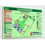 Fotoluminescerende PVC-drænplan - A3-format