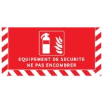 Gulvskilt til EXTINGUISHER - L.800 x H.400 mm