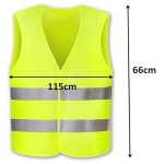 Neutral refleksvest med høj synlighed