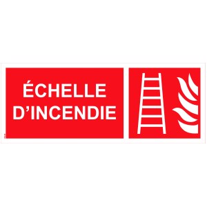 "PVC-brandstige-skilt" - 200x80 mm