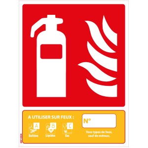 PVC-pulverpanel 15 x 20 cm - Klasse ABC